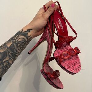 Dolce & Gabbana snakeskin heels